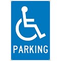 National Marker Handicapped Parking Parking Sign, 18 x 12, Aluminum (TM94G)