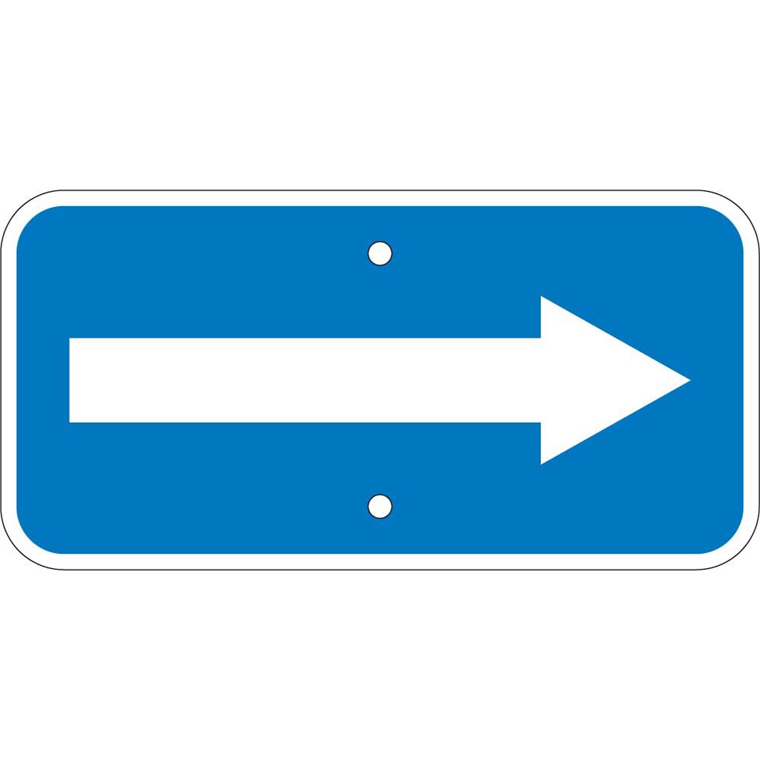 Directional Signs; Graphic, (Arrow), 6X12, .080 Egp Ref Aluminum