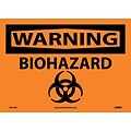 Warning Labels; Biohazard, Graphic, 10X14, Adhesive Vinyl