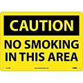 No Smoking In This Area, 10X14, Rigid Plastic, Caution Sign