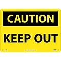 Caution Signs; Keep Out, 10X14, Fiberglass