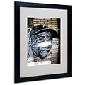 Trademark Fine Art Hiphop Yankee Fan Pop  16 x 20 Black Frame Art