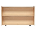 Wood Designs™ Contender™ 28 3/4H Fully Assembled Shelf Storage With Casters, Birch
