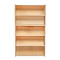 Wood Designs™ Contender™ 60H Fully Assembled Plywood Bookshelf, Birch (C12960F)