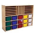 Wood Designs™ Contender™ Fully Assembled Multi-Storage With 15 Assorted Trays, Baltic Birch