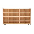 Wood Designs™ Contender™ Fully Assembled 20 Tray Storage With Casters, Baltic Birch