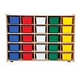 Wood Designs™ Contender™ Fully Assembled 25 Tray Storage W/Assorted Trays and Casters, Baltic Birch