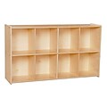 Wood Designs™ Contender™ 27 1/4H Eight-Cubby Knapsack Storage, Birch