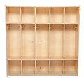 Wood Designs™ Contender™ 46 3/4W 5 Section Assembled Locker