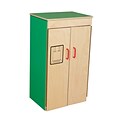 Wood Designs™ Dramatic Play Plywood Refrigerator, Green Apple