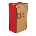 Wood Designs™ Dramatic Play Plywood Refrigerator, Strawberry Red