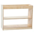 Wood Designs™ Storage 30H Two Shelf Open Divider, Birch