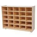 Wood Designs™ 25 Cubby Storage Cabinet Without Trays, Birch