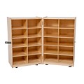 Wood Designs™ Folding Vertical Storage Without Trays, Birch