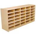Wood Designs™ 30 - 3 Letter Tray Storage Unit Without Trays, Birch