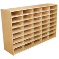 Wood Designs™ 40 - 3 Letter Tray Storage Unit Without Trays, Birch