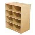 Wood Designs™ 8 - 5 Letter Tray Storage Unit Without Trays, Birch