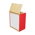 Wood Designs™ Literacy 25(H) Plywood Big Book Display and Storage W/Markerboard, Strawberry Red