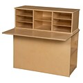 Wood Designs™ 36W Single-Sided Junior Writing Center, Brown (31110)