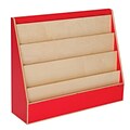 Wood Designs™ Literacy 29(H) Plywood Book Display Stand, Strawberry Red