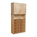 Wood Designs™ 20 Tray Vertical Storage Cabinet Without Trays, Birch