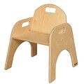 Wood Designs™ 11(H) Plywood Woodie Chair, Natural, 2/Pack
