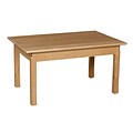 Wood Designs™ 24 x 36 Rectangle Hardwood Birch Activity Table With 22 Legs, Natural