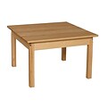 Wood Designs™ 30 Square Hardwood Birch Activity Table With 24 Legs, Natural