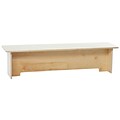 Wood Designs™ Tot Furniture 12 x 48 x 12 Toddler Bench, Birch