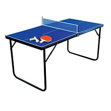 Park & Sun Sports 28 x 30 x 60 Mini Table Tennis Table, Blue (W9578)