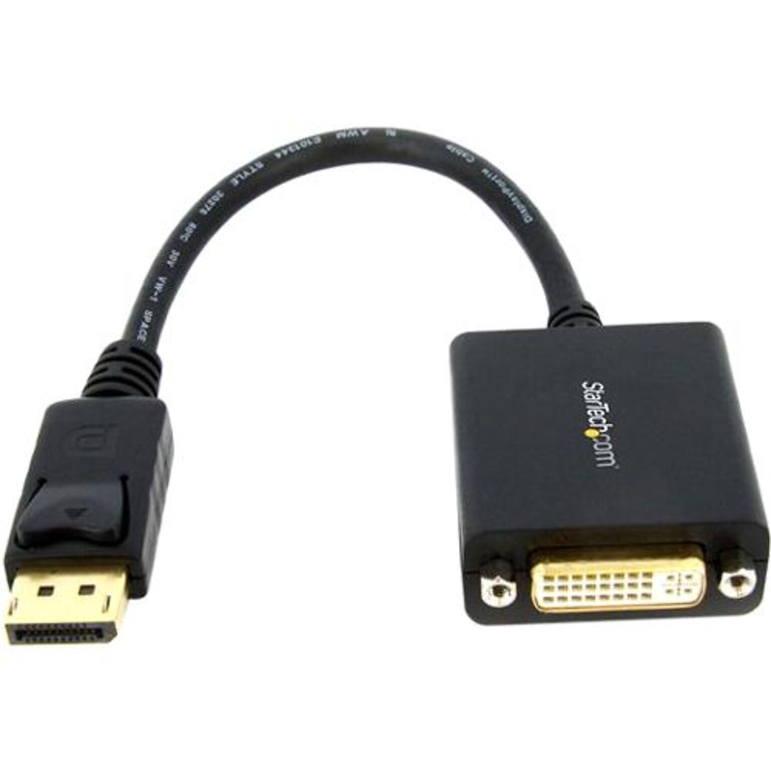 Startech 6 DisplayPort to DVI Video Adapter Converter; Black