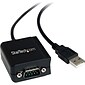 Startech 6' USB to Serial RS232 Adapter Cable With COM Retention; Black
