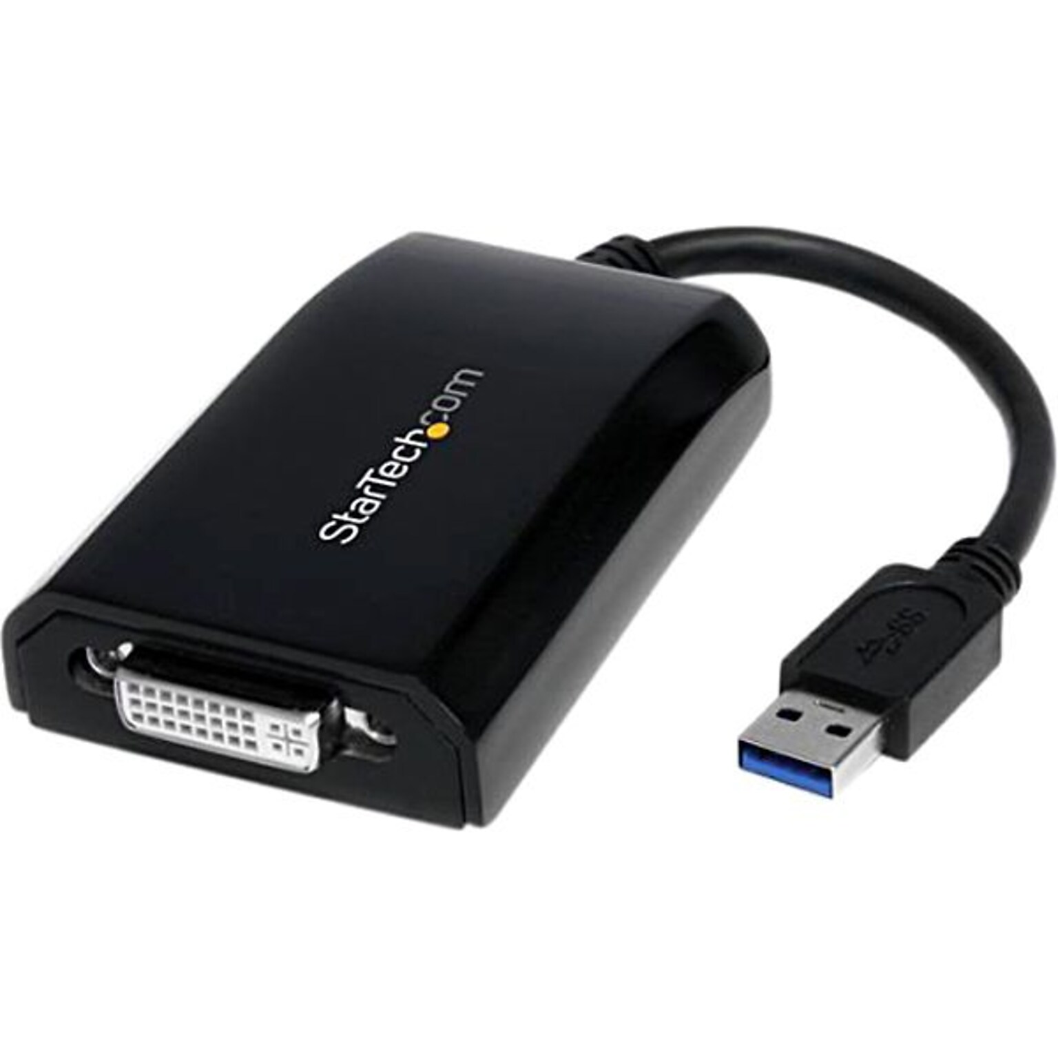 Startech USB 3.0 to DVI External Video Card Multi Monitor Adapter; Black