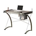 COASTER Desks Metal & Glass Drafting Table Gray