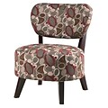 COASTER Wood & Fabric Padded  Seating Chair  Oblong Pattern