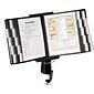 Aidata® Flip & Find Desk Clamp Organizer With 10 Display Panels, Black