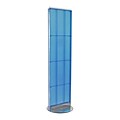 Azar Displays 16 x 60 Pegboard Freestanding Floor Display Blue