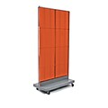 Azar Displays 32 x 60 Pegboard Floor Stand Orange