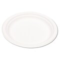 Eco-Product® P013 Dinnerware Plate, 9(Dia), Natural White, 500/Carton