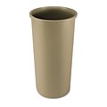 Rubbermaid® Commercial Untouchable® Round Container; Beige,  22 gal
