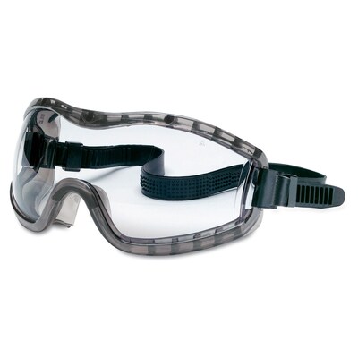 Crews Stylish Goggle with Smoke Frame Clear Anti-Fog Lens