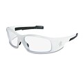 Crews Swagger Brash Look Polycarbonate Dual Lens Glasses Safety Glasses White / Clear