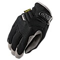 Mechanix Wear® Padded Palm Gloves, Spandex/Synthetic, Hook & Loop Cuff, Large, Black