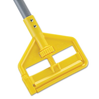 Rubbermaid 54 Fiberglass Wet Mop Handle, Gray/Yellow (FGH145000000)