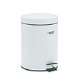 Rubbermaid Receptacle Medi-Can™ Steel Step Can, White, Round, 1 1/2-Gallon, 11 1/2H x 8Diameter