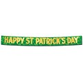 Beistle 10 x 10 Happy St Patricks Day Banner; Green