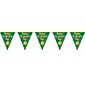 Beistle 10" x 12' Happy St Patricks Day Pennant Banner; Green/Gold, 4/Pack