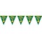Beistle 10 x 12 Happy St Patricks Day Pennant Banner; Green/Gold, 4/Pack