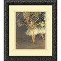 Amanti Art Edgar Degas Two Dancers on Stage c. 1874 Framed Print Art, 16.12 x 14.12