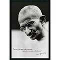 Amanti Art Gandhi - Live Forever Framed Art, 37.38 x 25.38